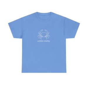 Crab Graphic Tee — "a little crabby" Cute Coastal T-Shirt