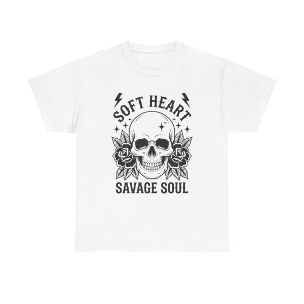 Skull 'Soft Heart Savage Soul' Graphic Tee