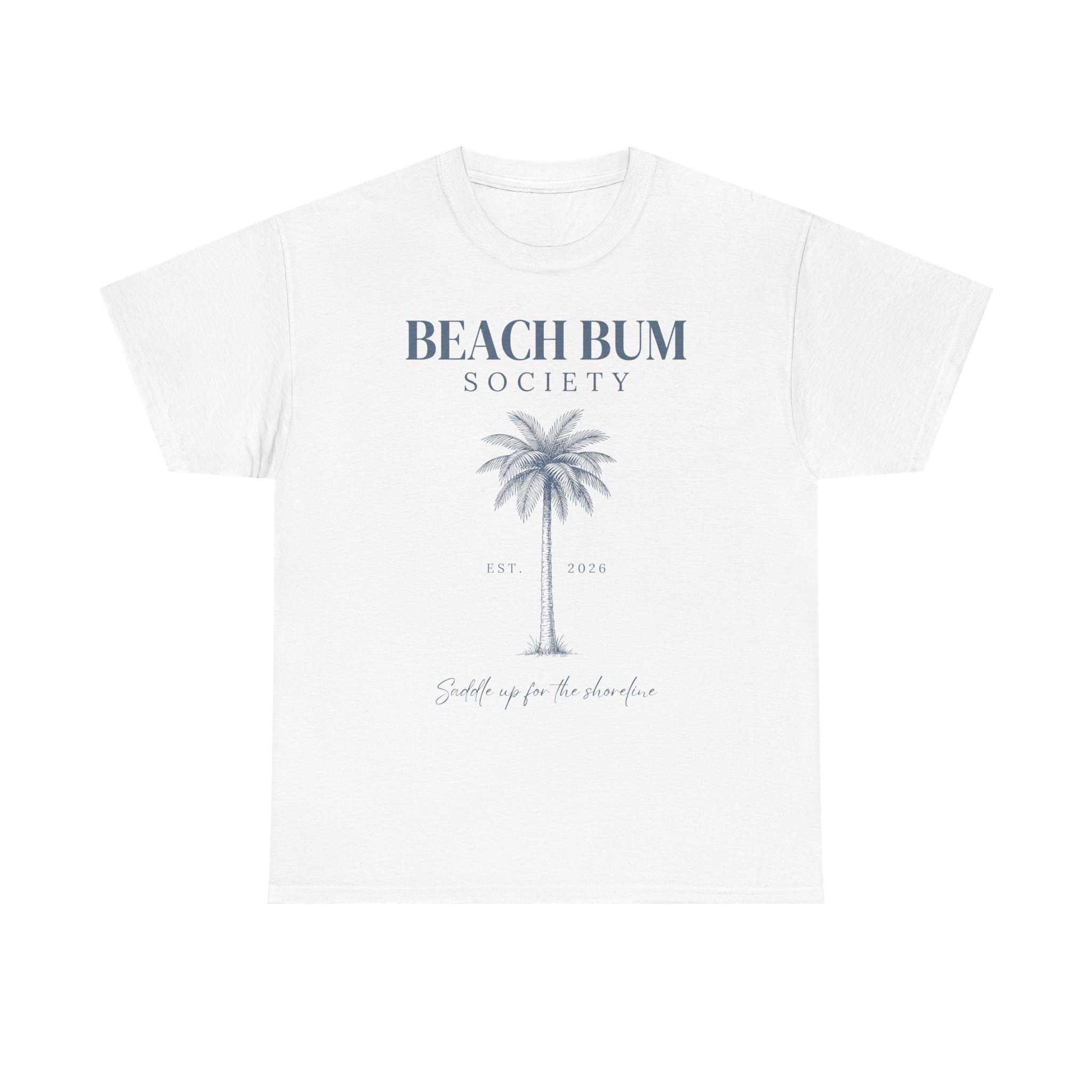 Beach Bum Society T-Shirt — Palm Tree Summer Tee
