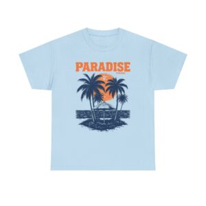 Paradise Palm Beach T-Shirt – Vintage Sunset Island Tee