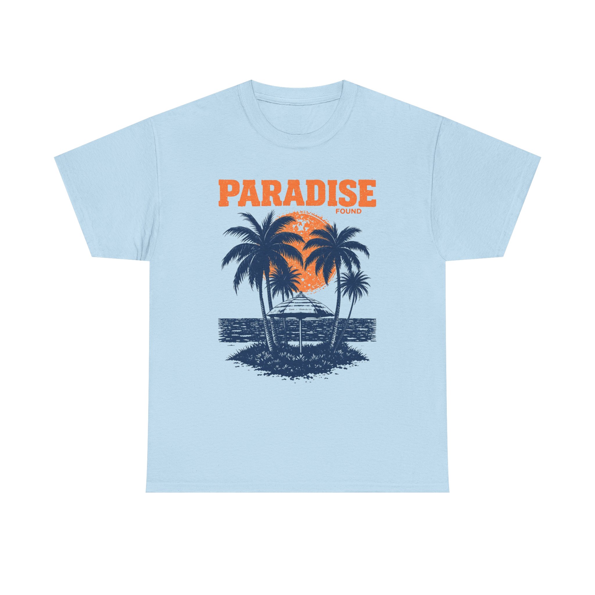 Paradise Palm Beach T-Shirt – Vintage Sunset Island Tee