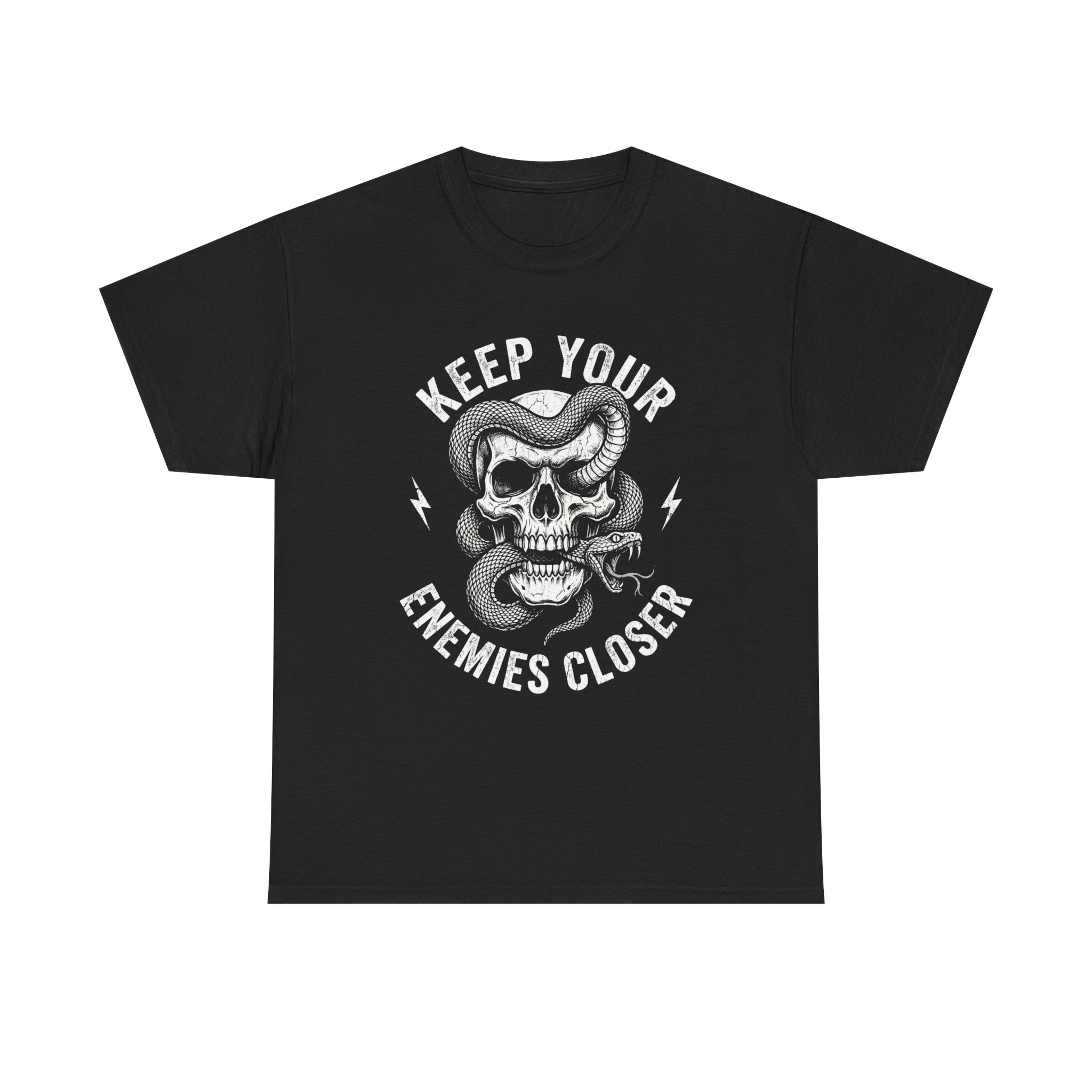 Keep Your Enemies Closer Skull T‑Shirt