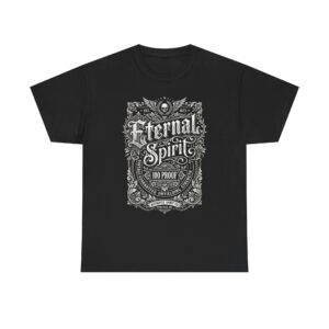 Eternal Spirit Graphic Tee — Vintage Ornate Typography Shirt