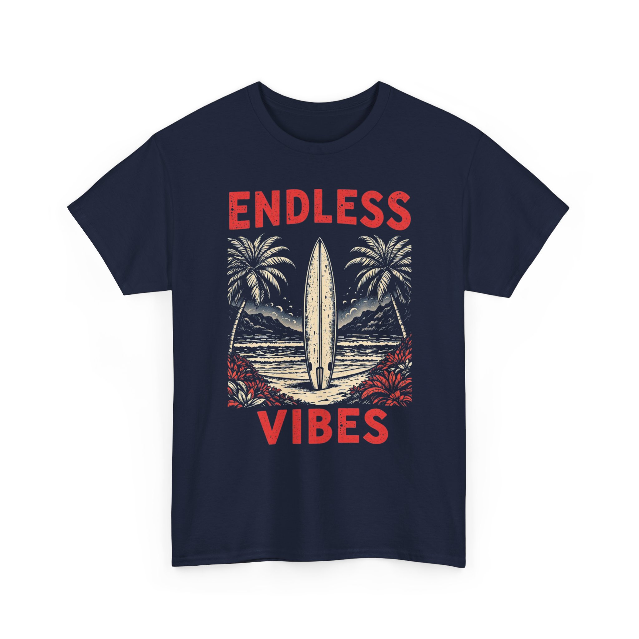 Endless Vibes Surf Tee — Retro Palm Beach T-Shirt - Image 3