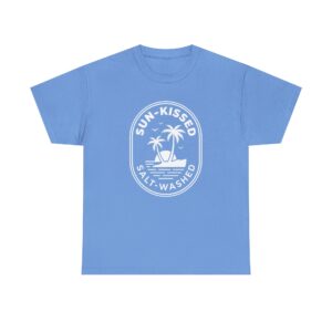 Sun-Kissed Salt-Washed Tee — Beach Palm Tree Graphic T-Shirt