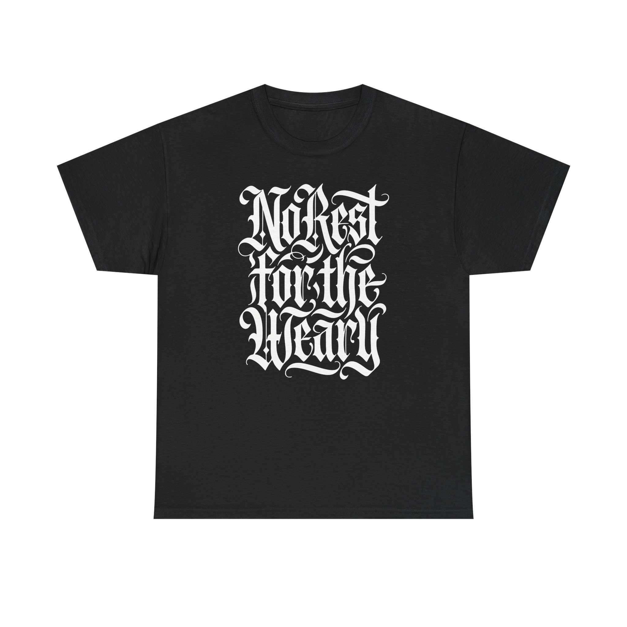 Gothic "No Rest for the Weary" T-Shirt