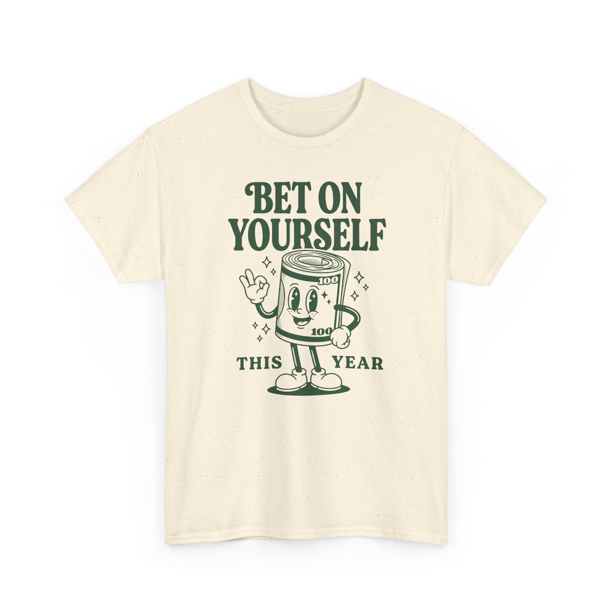 Bet On Yourself Tee — Motivational Vintage Jackpot Graphic T-Shirt - Image 3