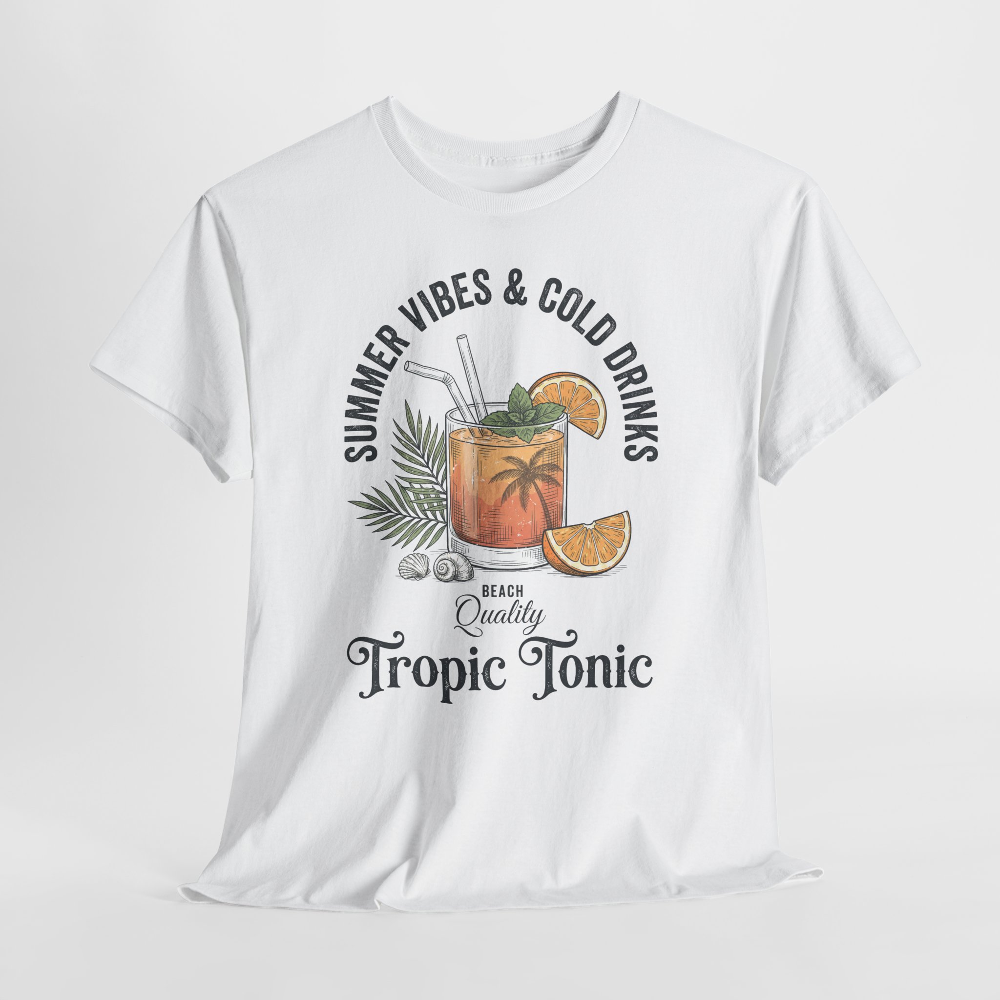 T-Shirt — "Summer Vibes & Cold Drinks: Tropic Tonic" Graphic Tee - Image 6