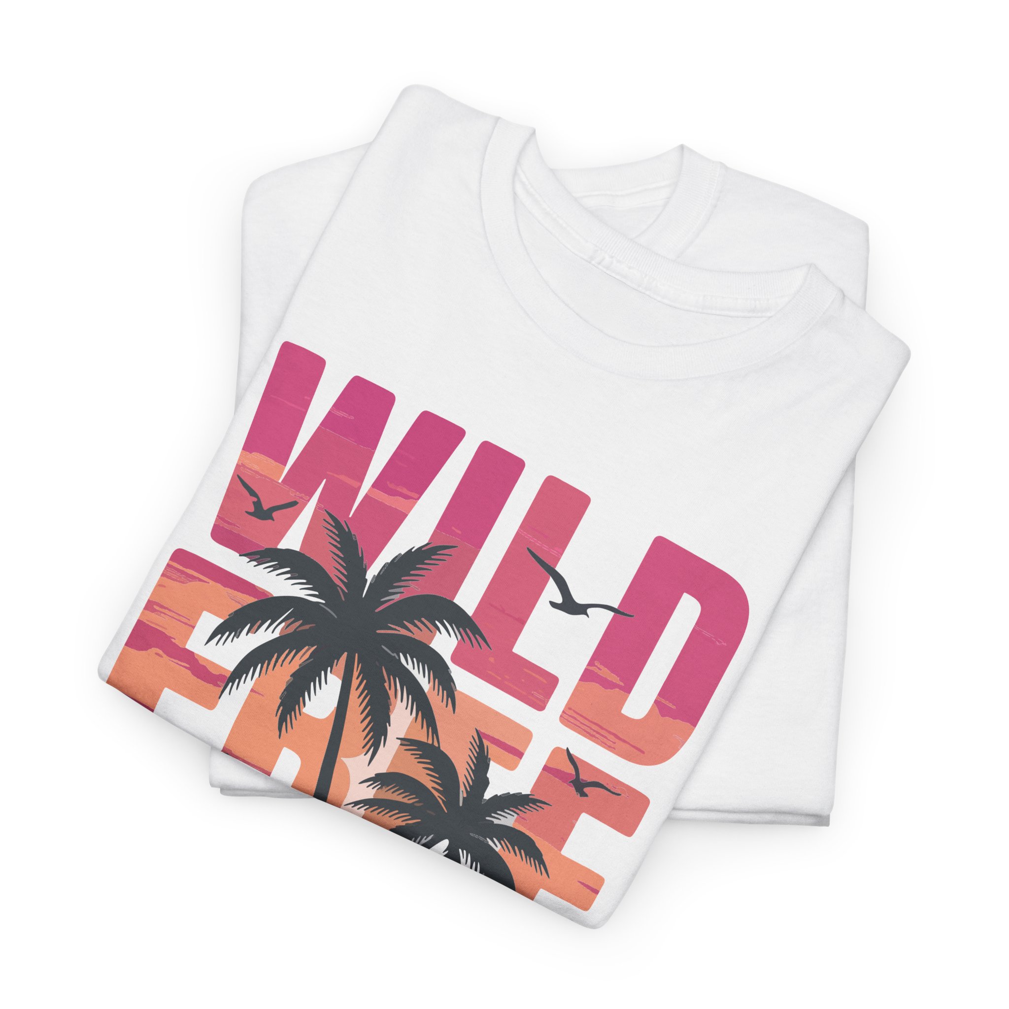 Wild Free Ocean T-Shirt — Sunset Palm Beach Tee - Image 5