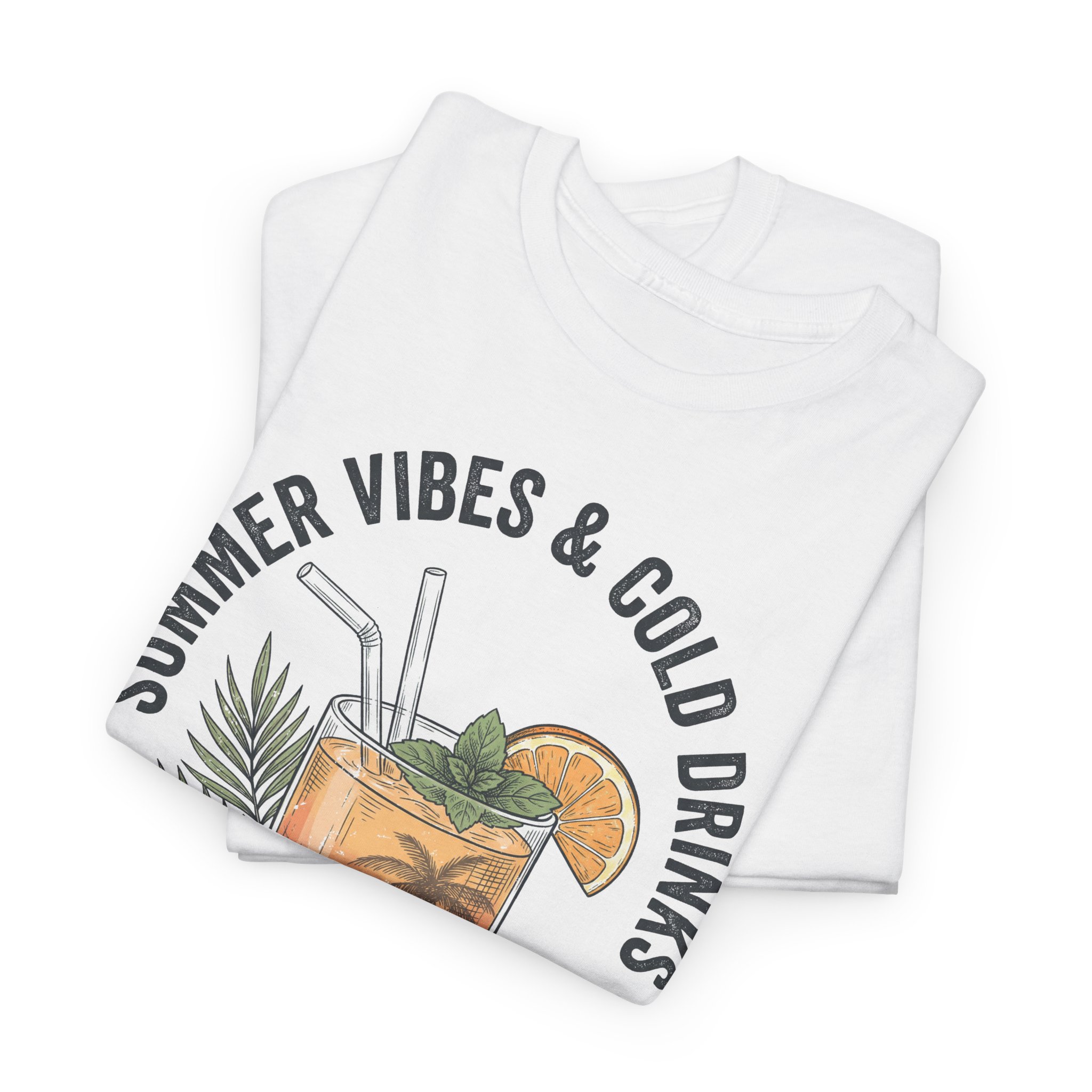 T-Shirt — "Summer Vibes & Cold Drinks: Tropic Tonic" Graphic Tee - Image 5