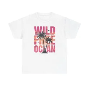 Wild Free Ocean T-Shirt — Sunset Palm Beach Tee