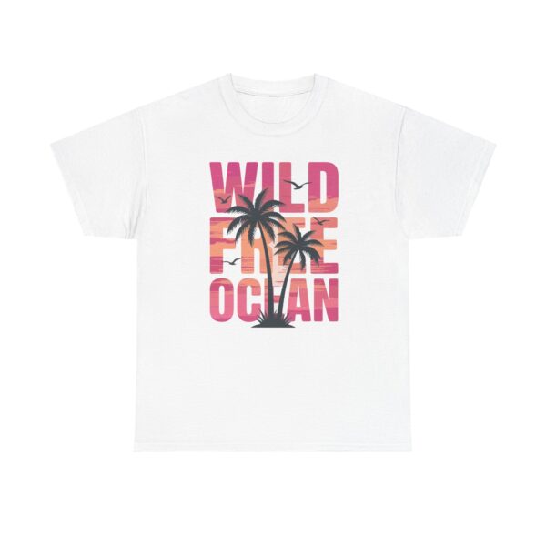 Wild Free Ocean T-Shirt — Sunset Palm Beach Tee