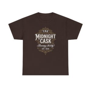 Midnight Cask Brewing Society Tee — Vintage Brewery Logo T‑Shirt