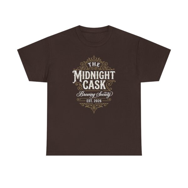Midnight Cask Brewing Society Tee — Vintage Brewery Logo T‑Shirt