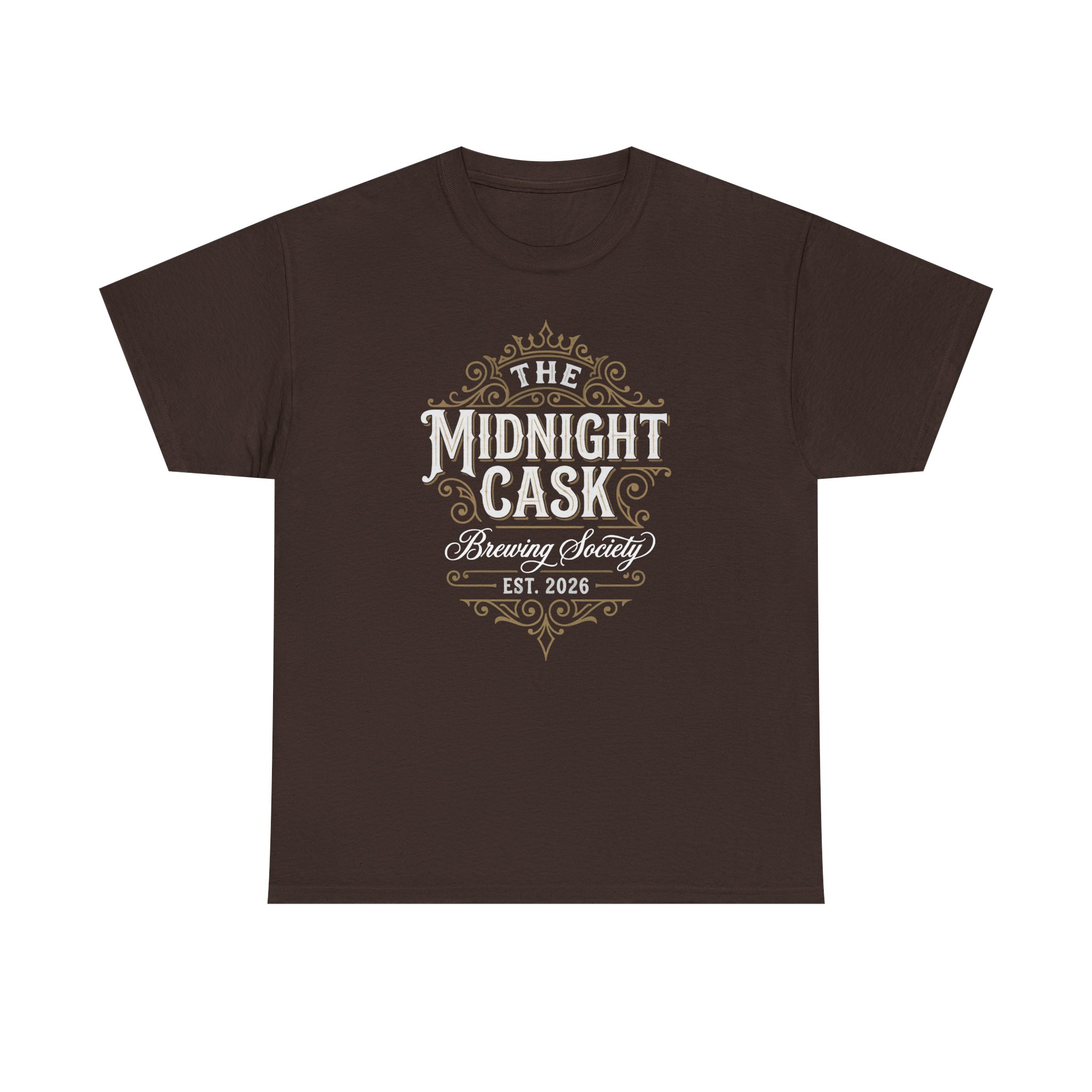 Midnight Cask Brewing Society Tee — Vintage Brewery Logo T‑Shirt