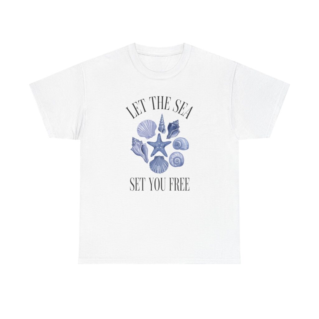 Let the Sea Set You Free T-Shirt — Seashell Beach Vibes Tee