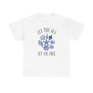 Let the Sea Set You Free T-Shirt — Seashell Beach Vibes Tee
