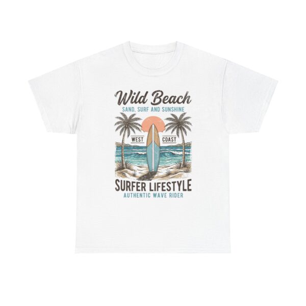Wild Beach, summer, Unisex Heavy Cotton Tee