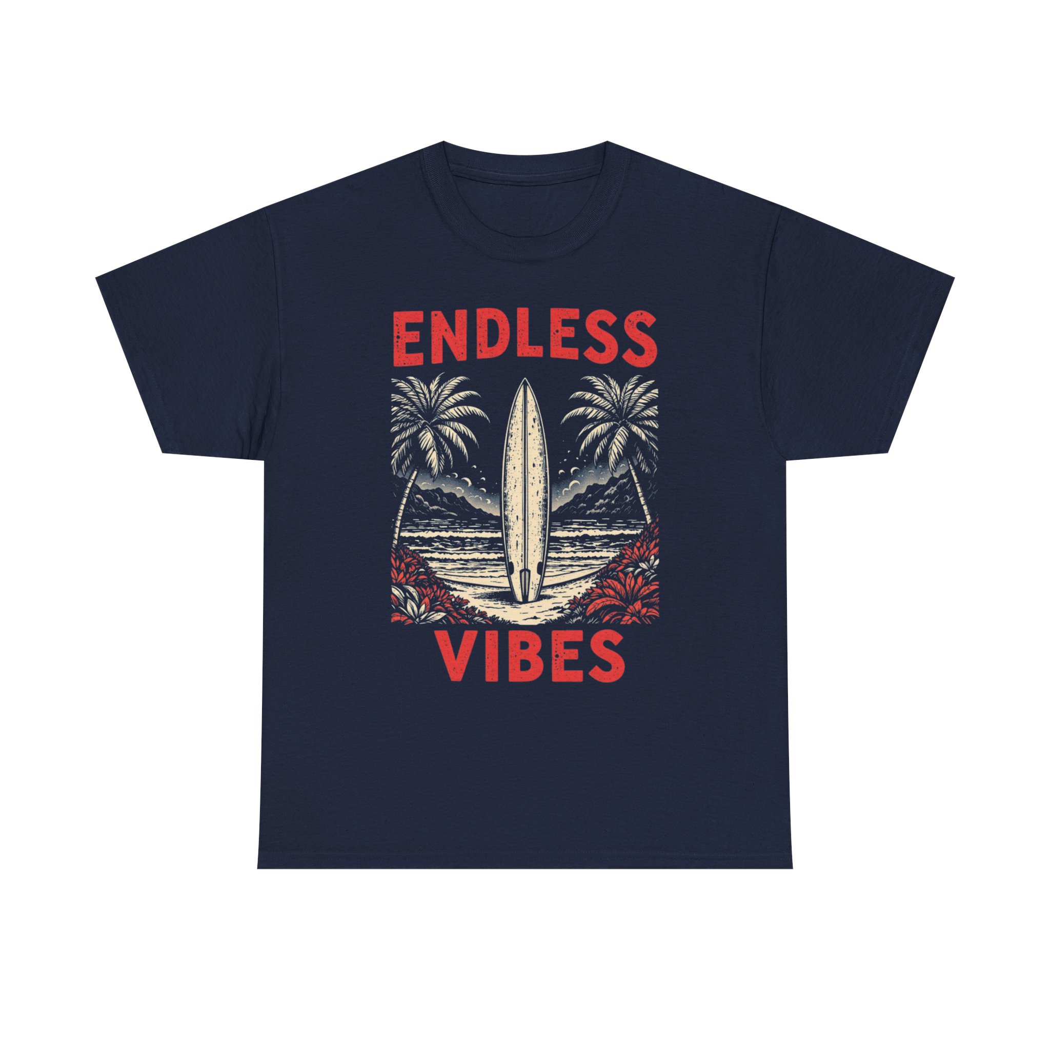 Endless Vibes Surf Tee — Retro Palm Beach T-Shirt