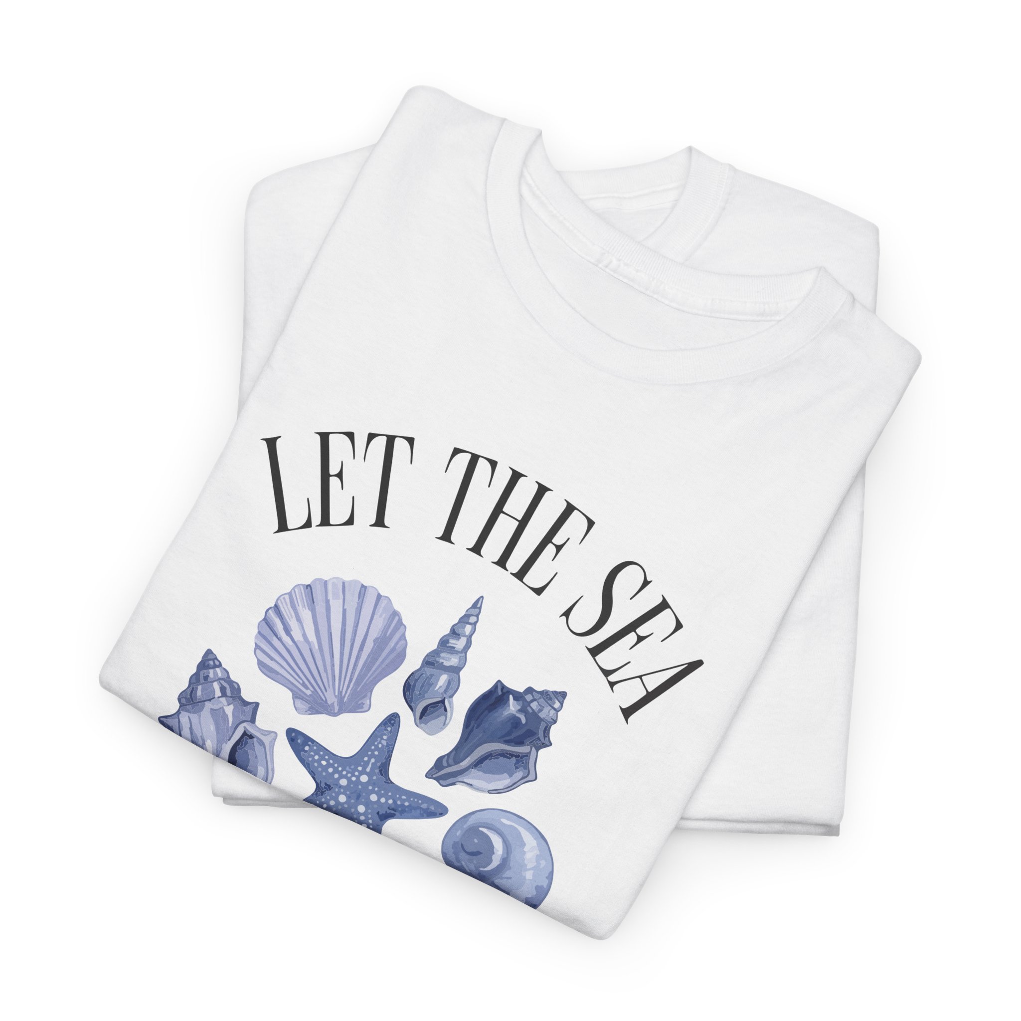 Let the Sea Set You Free T-Shirt — Seashell Beach Vibes Tee - Image 5