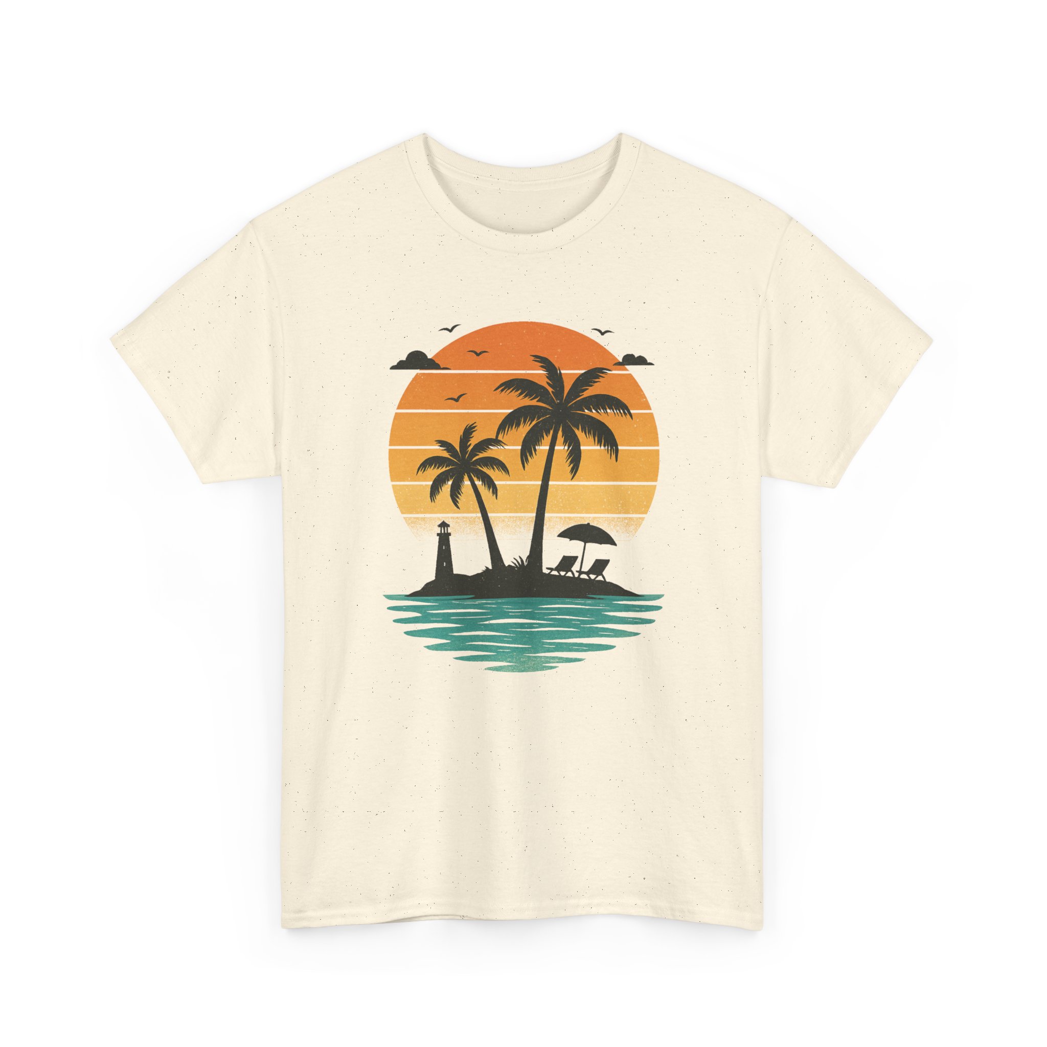 Tropical Sunset T-Shirt — Palm Trees Beach Graphic Tee - Image 3
