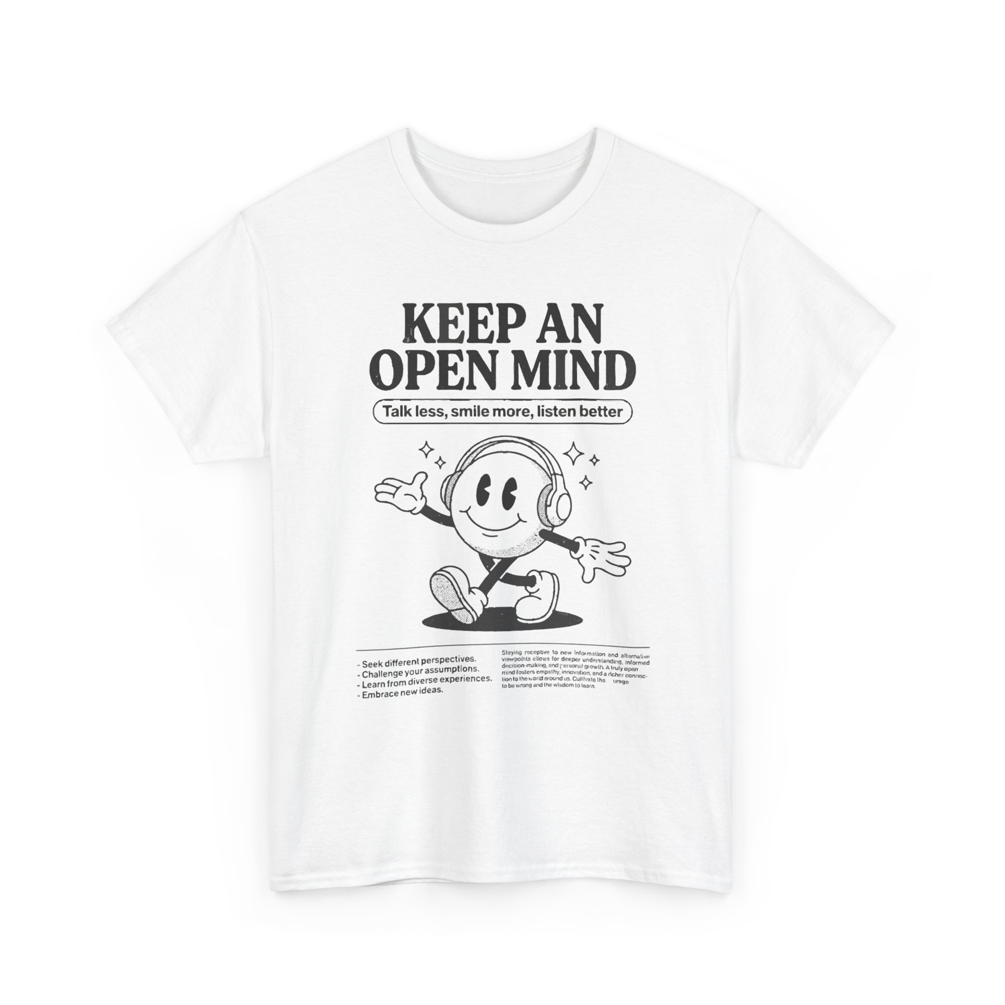 Keep An Open Mind Tee — Positive Mindset Graphic T-Shirt - Image 3