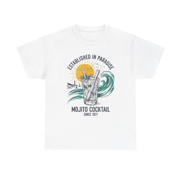Mojito Cocktail Tee — 'Established in Paradise' Tropical Drink T-Shirt