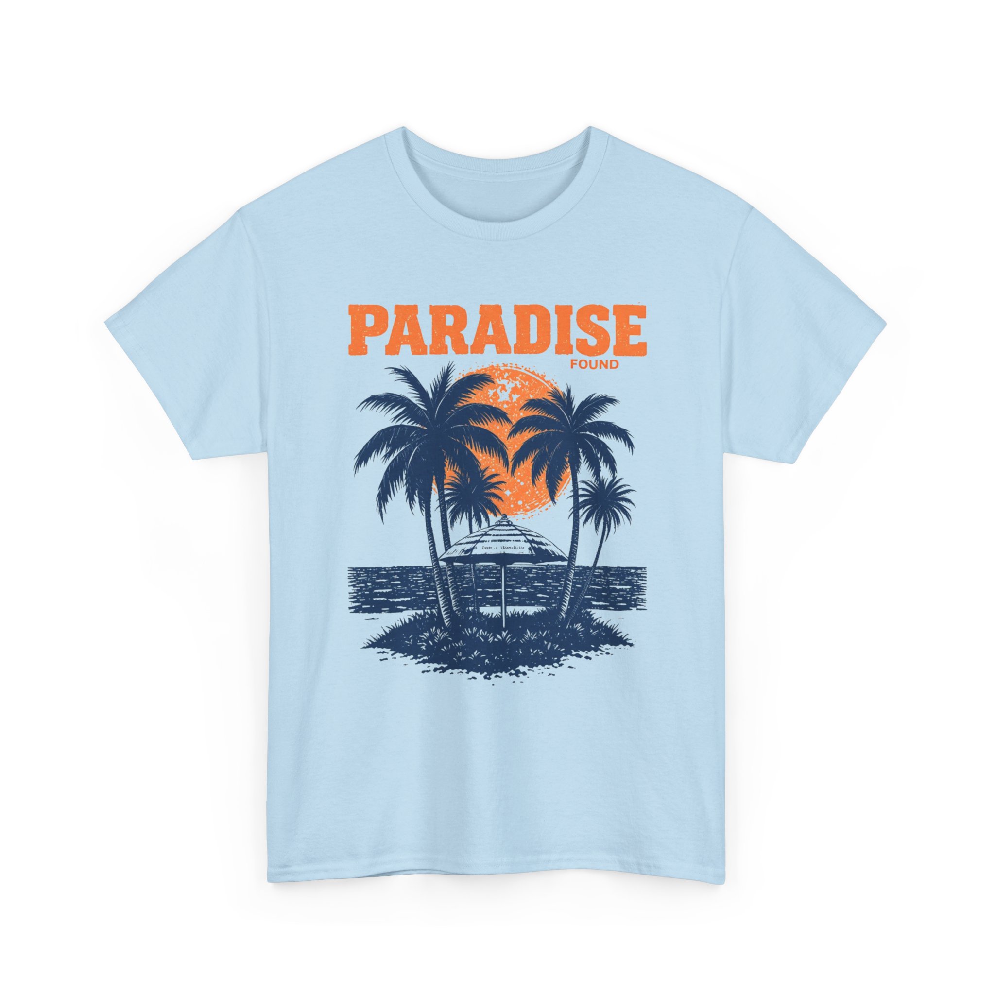 Paradise Palm Beach T-Shirt – Vintage Sunset Island Tee - Image 3