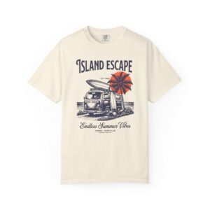 Island Escape T-Shirt — Vintage Surf Van "Endless Summer Vibes" Tee