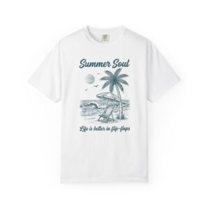 Summer Soul T-Shirt — 'Life is Better in Flip-Flops' Beach Tee
