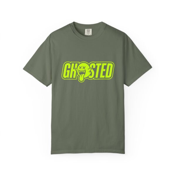 Ghosted Graphic T-Shirt — Neon Green Logo Tee