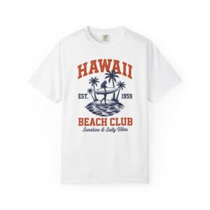 Hawaii Beach Club T-Shirt — Sunshine & Salty Vibes Graphic Tee