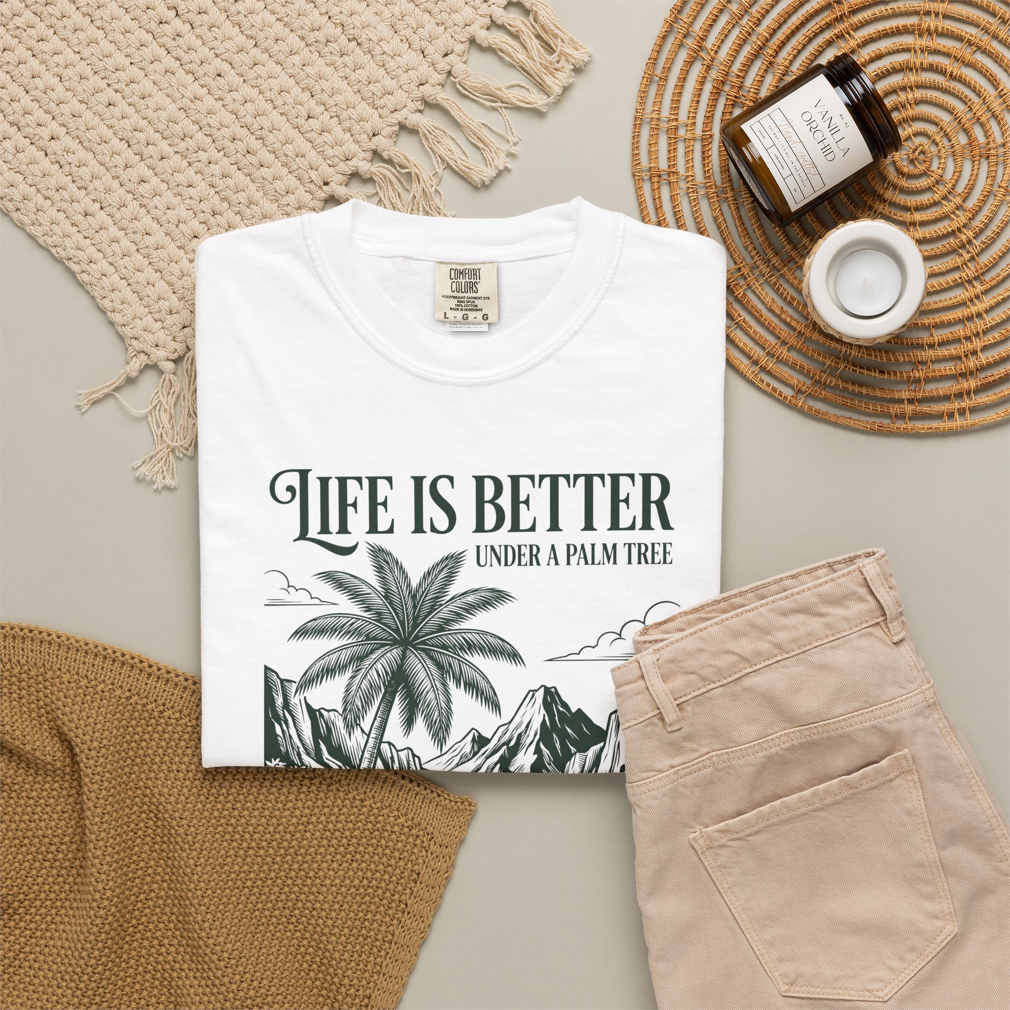 Life Is Better Under a Palm Tree T-Shirt - Image 6