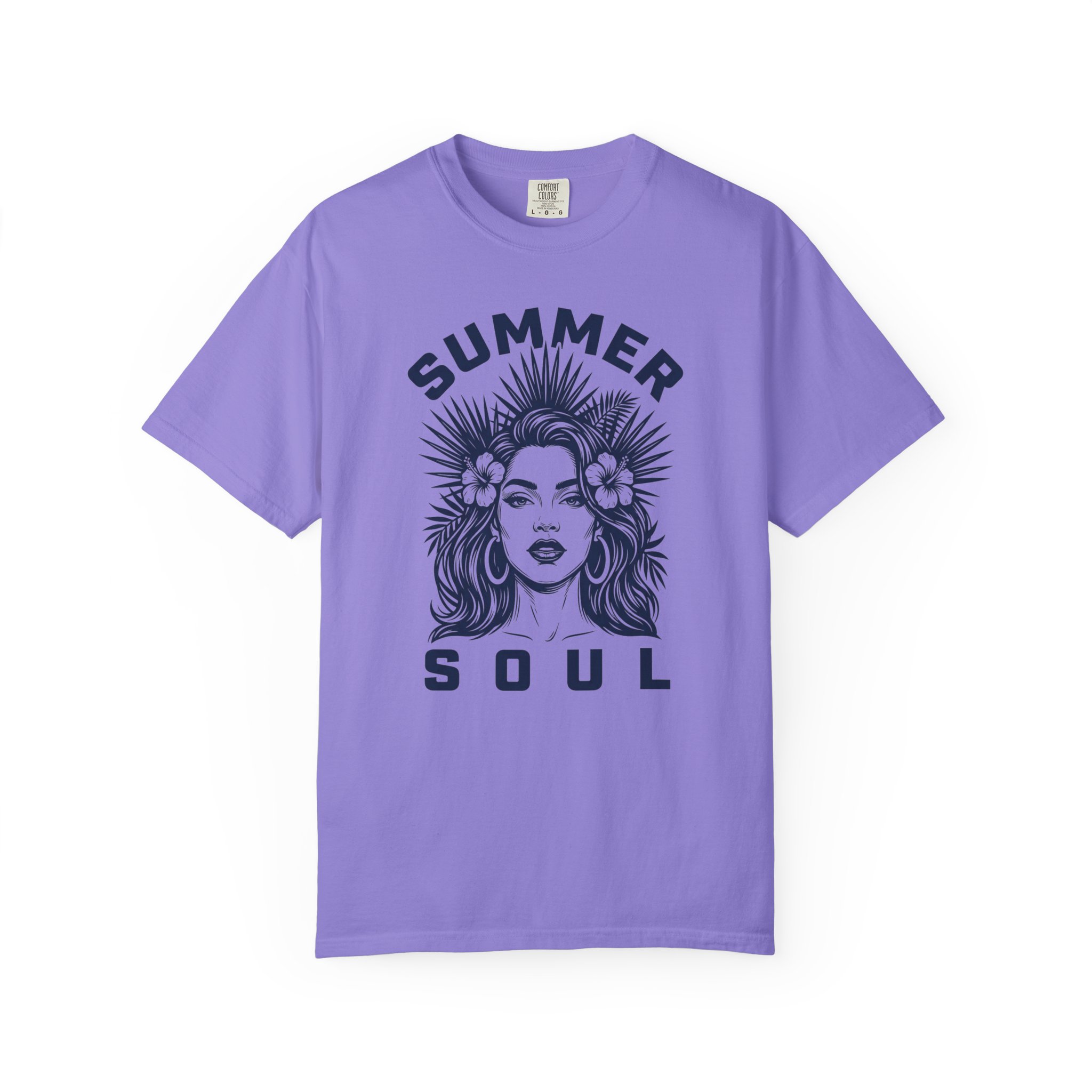 Summer Soul T-Shirt — Retro Floral Girl Graphic Tee
