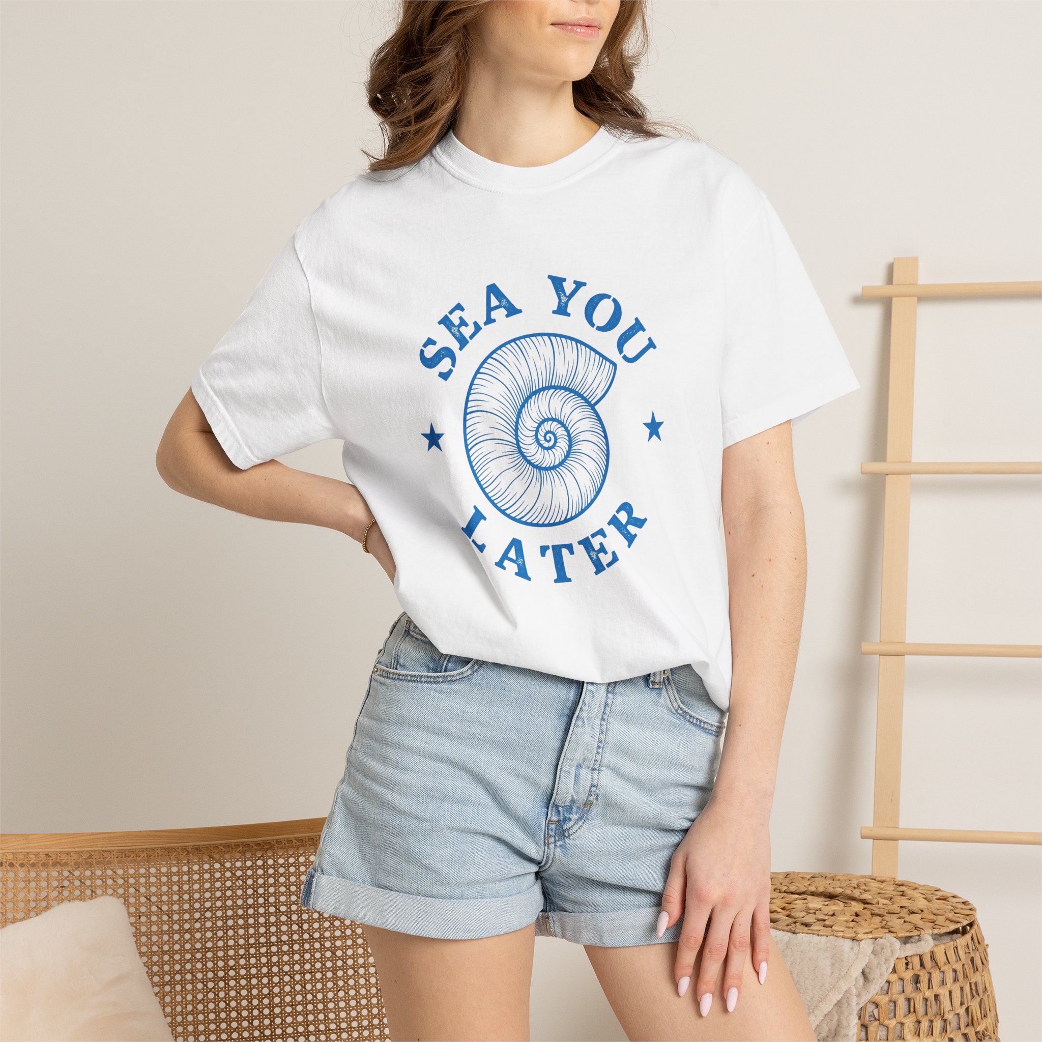 Sea You Later T-Shirt — Nautical Seashell Graphic Tee - Image 6