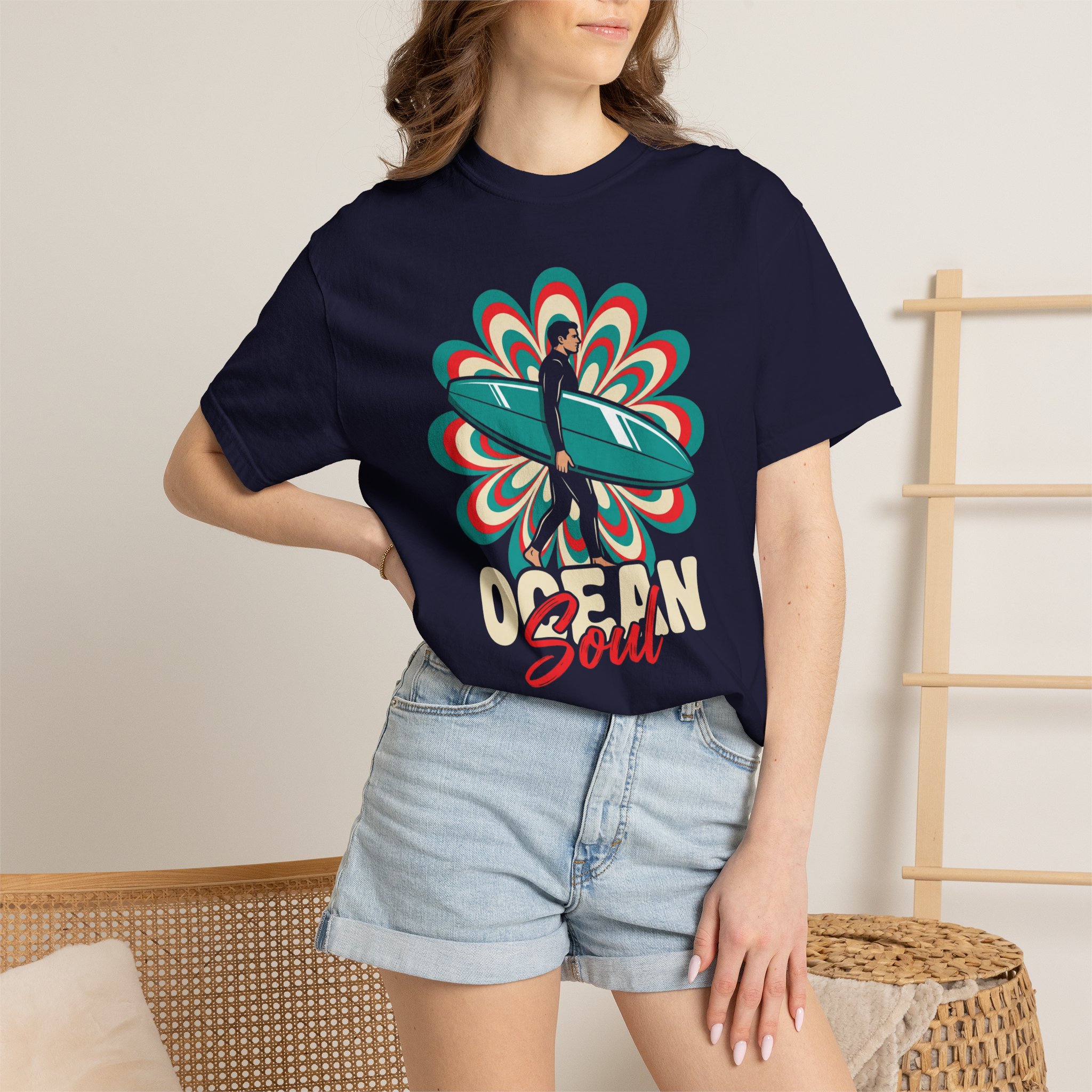 Ocean Soul Surf T-Shirt — Retro Surfer Graphic Tee - Image 4