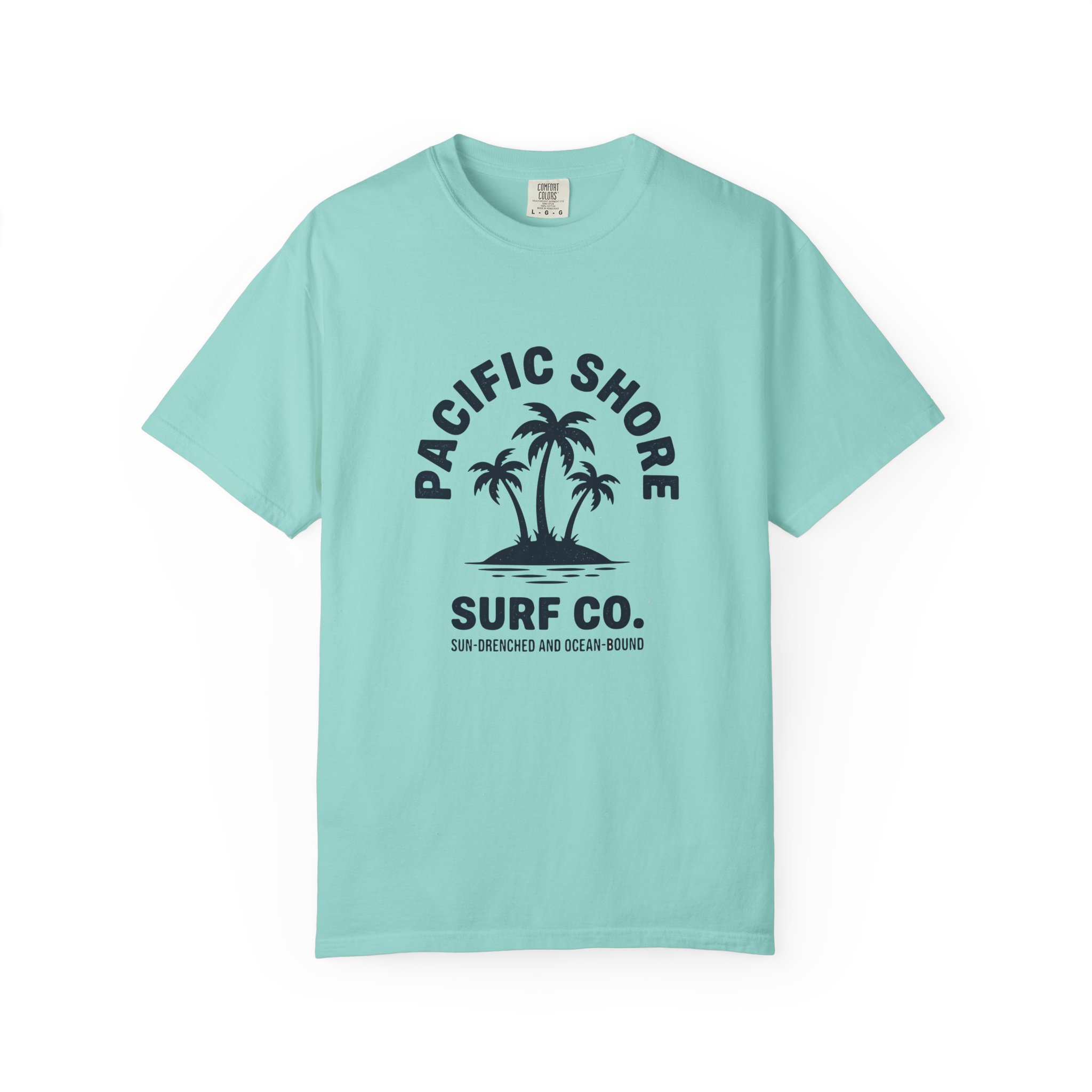 Pacific Shore Surf Co. T-Shirt — Beach Palm Island Graphic Tee
