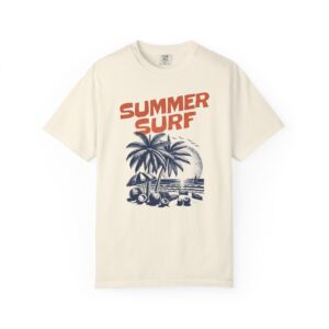 Summer Surf T-Shirt — Vintage Palm Tree Beach Graphic Tee