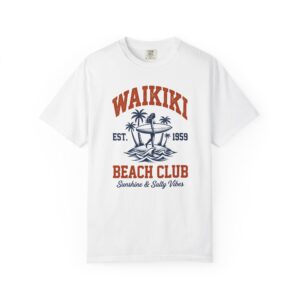 Waikiki Beach Club T-Shirt – Retro Surf Graphic Tee