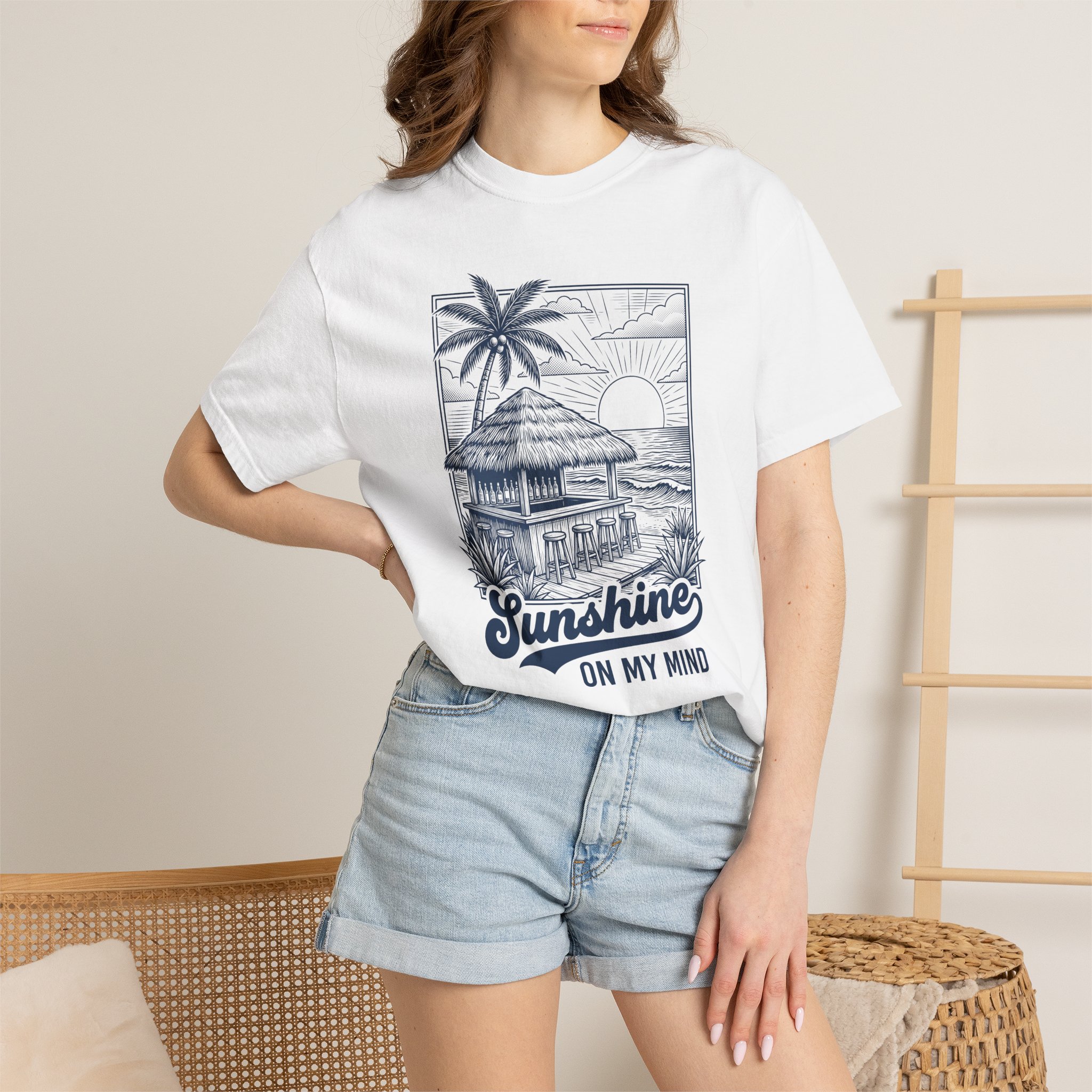 Sunshine On My Mind Beach T-Shirt - Image 4