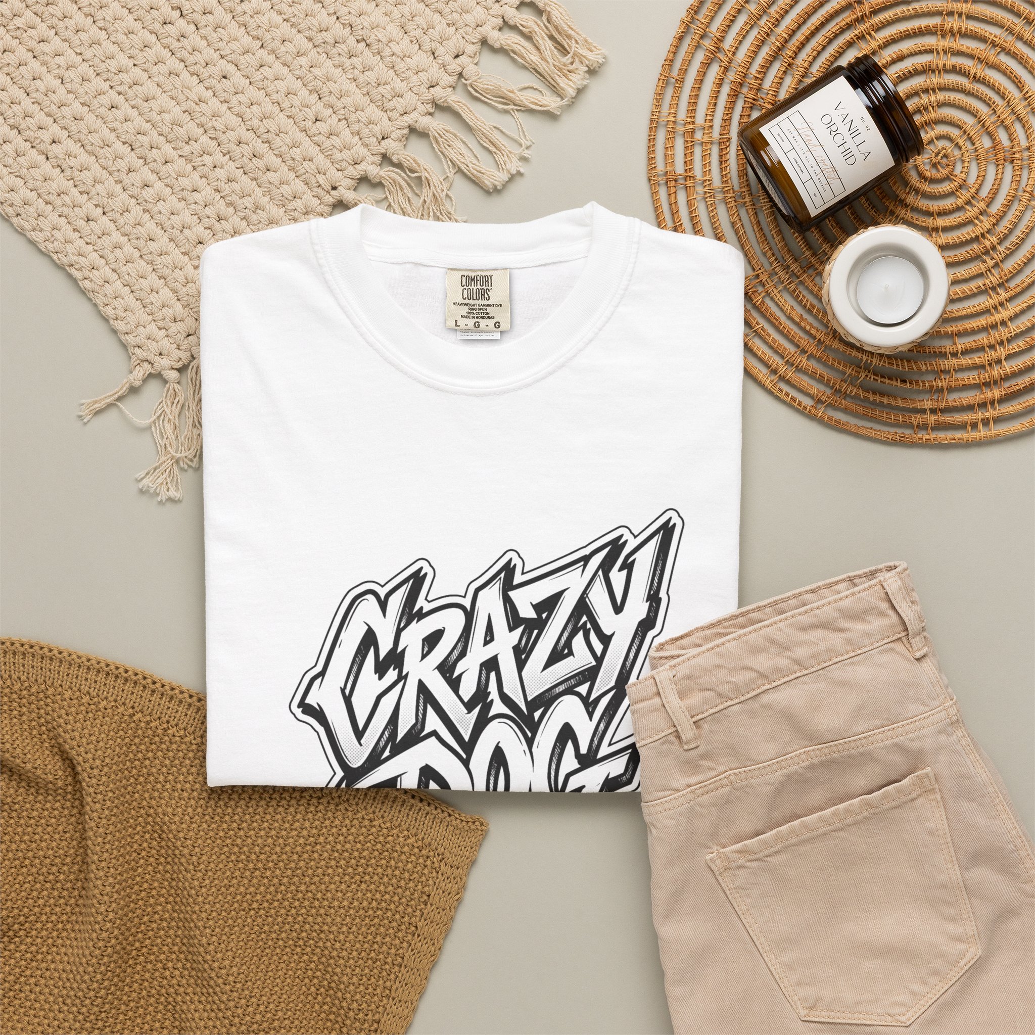 Crazy Dog Graphic T‑Shirt — Streetwear Logo Tee - Image 5