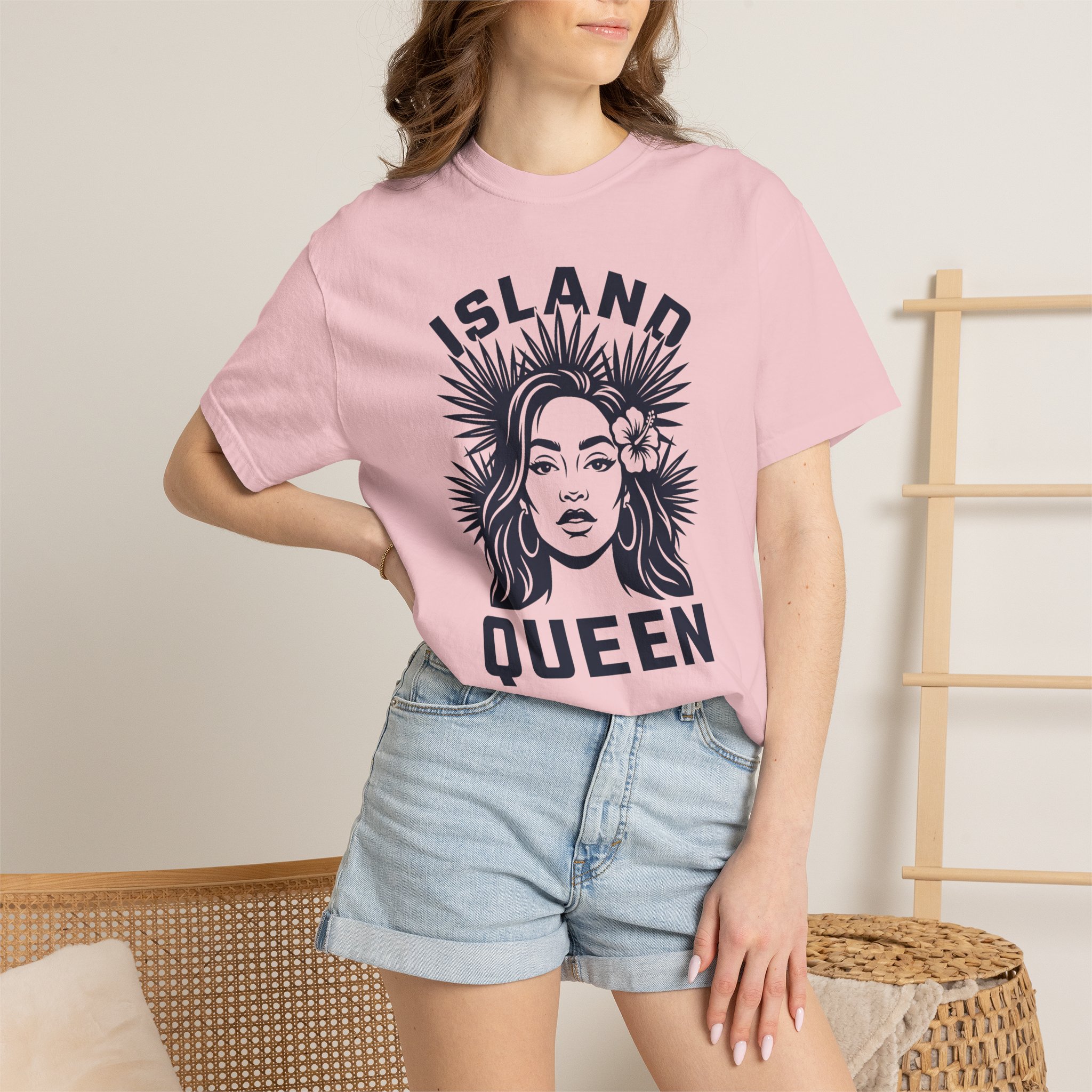 Island Queen T‑Shirt — Tropical Floral Graphic Tee for Women - Image 4