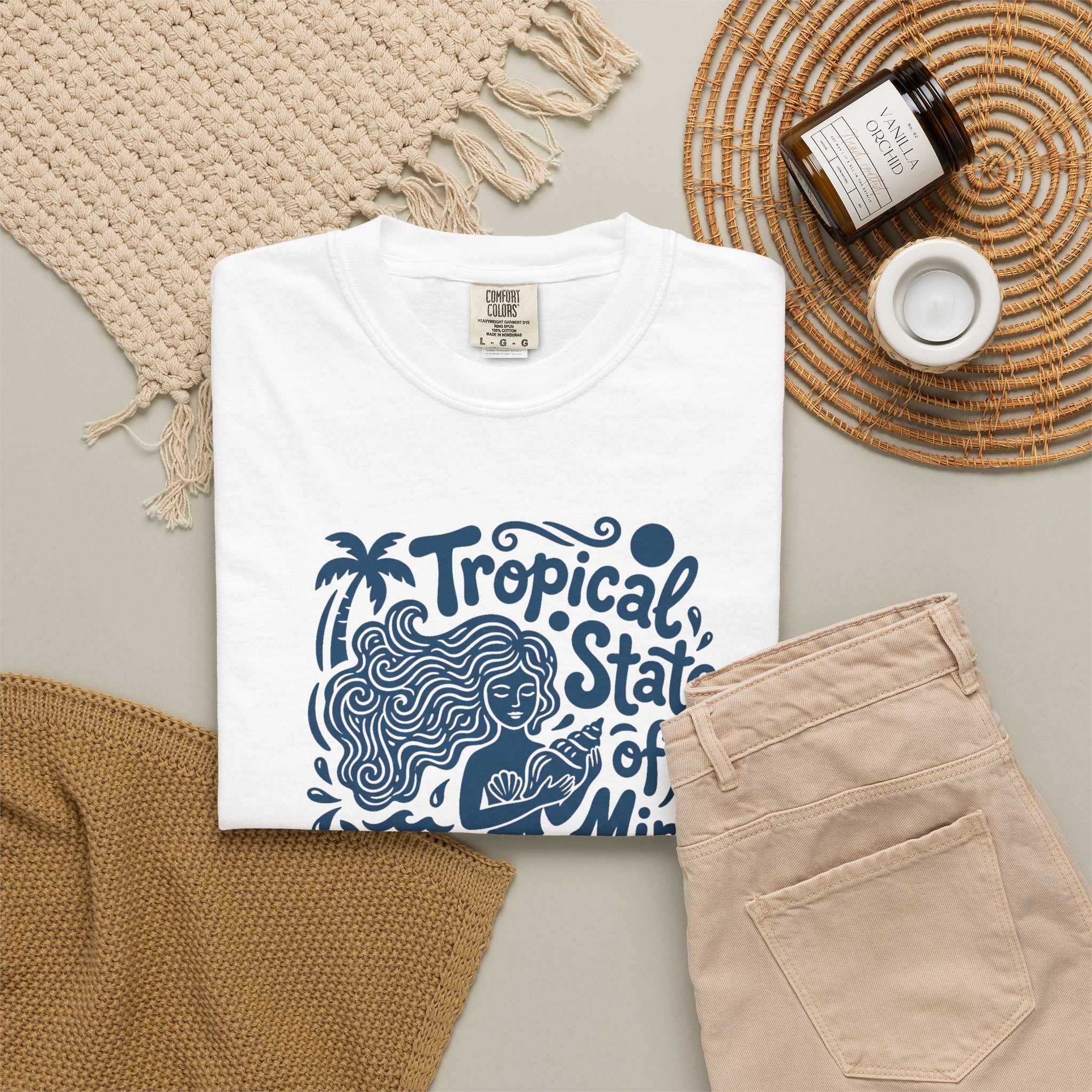 T-Shirt — "Tropical State of Mind" Mermaid Graphic Tee - Image 5