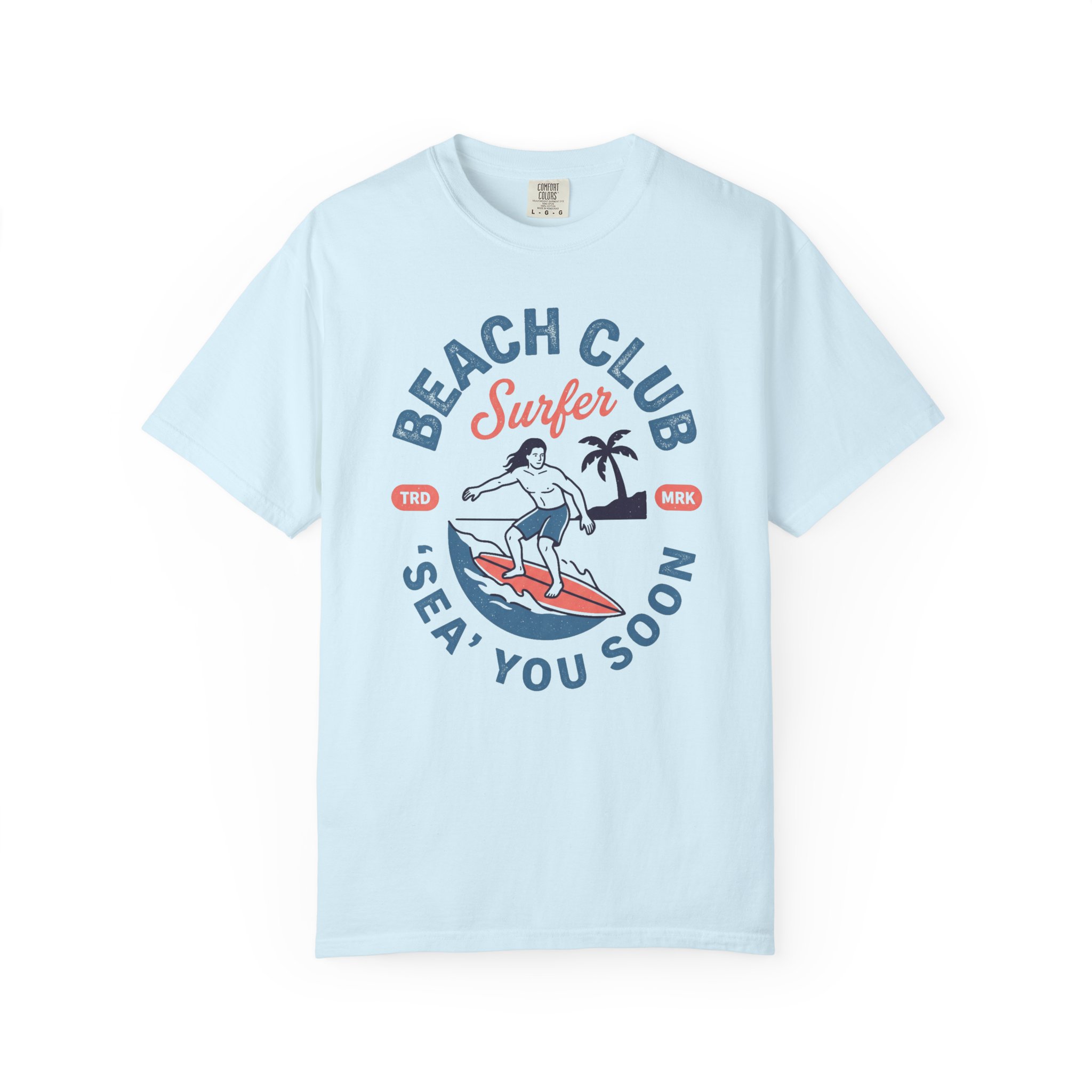 Beach Club Surfer T-Shirt — "Sea You Soon" Graphic Tee