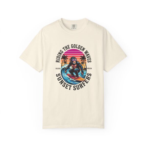 Sunset Surfers T-Shirt — "Riding the Golden Waves" Vintage Surf Graphic