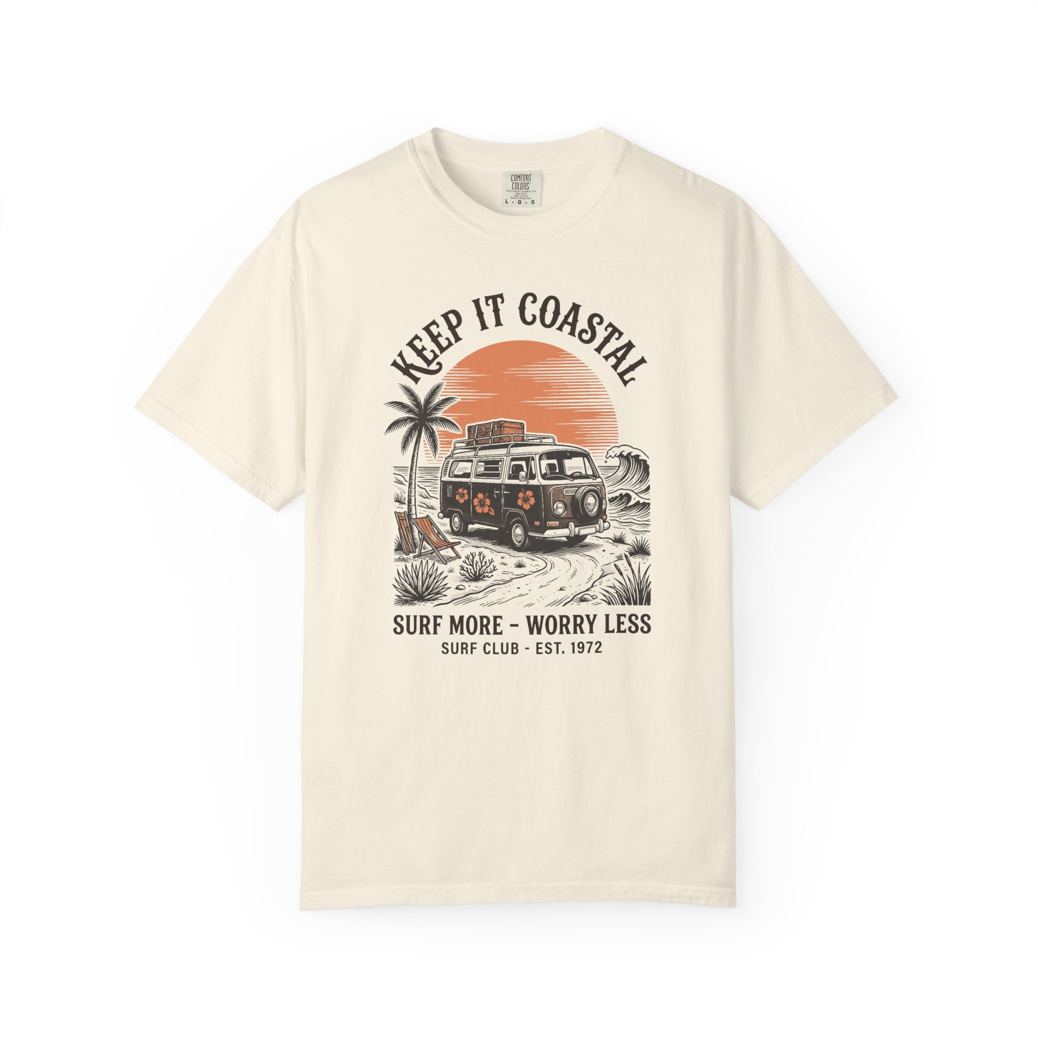 Keep It Coastal Surf T-Shirt — Vintage Camper Surf Club Tee
