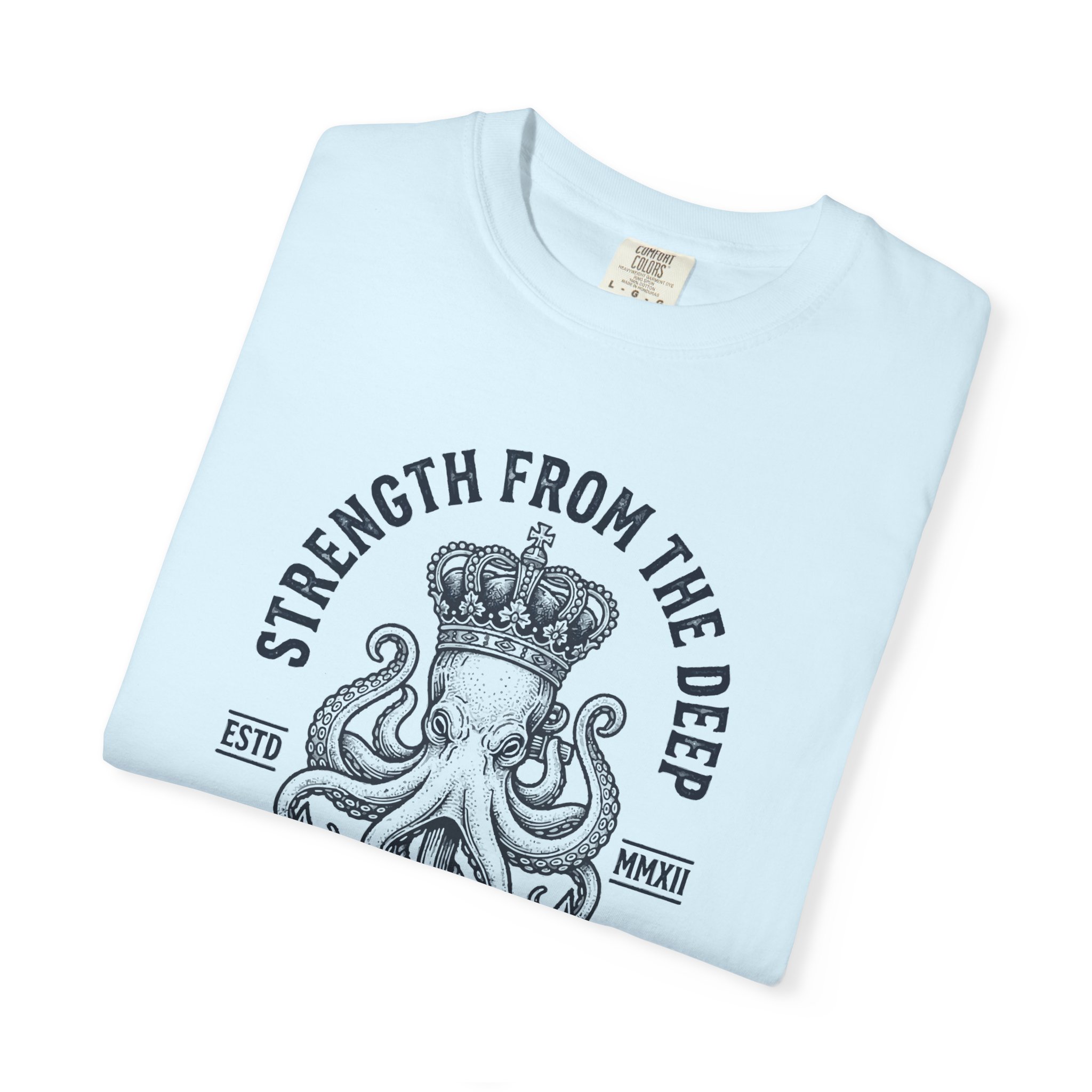 King of the Ocean Octopus T-Shirt — "Strength From The Deep" Nautical Graphic Tee - Image 3
