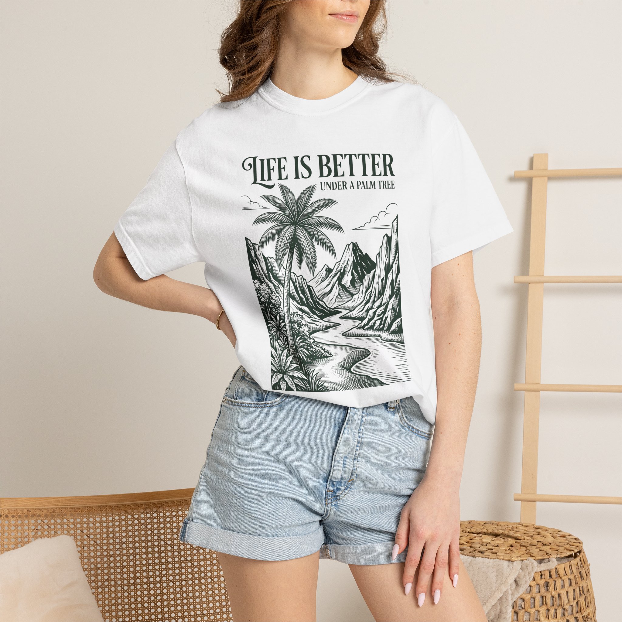 Life Is Better Under a Palm Tree T-Shirt - Image 4