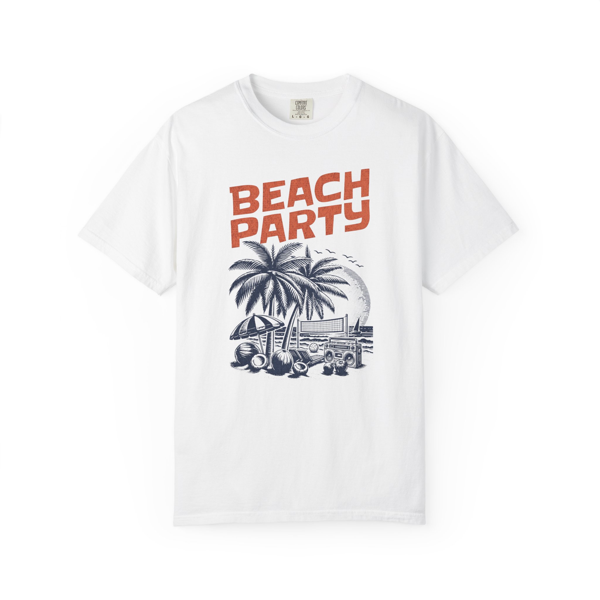 Beach Party T-Shirt — Vintage Palm Tree Surf Van Graphic