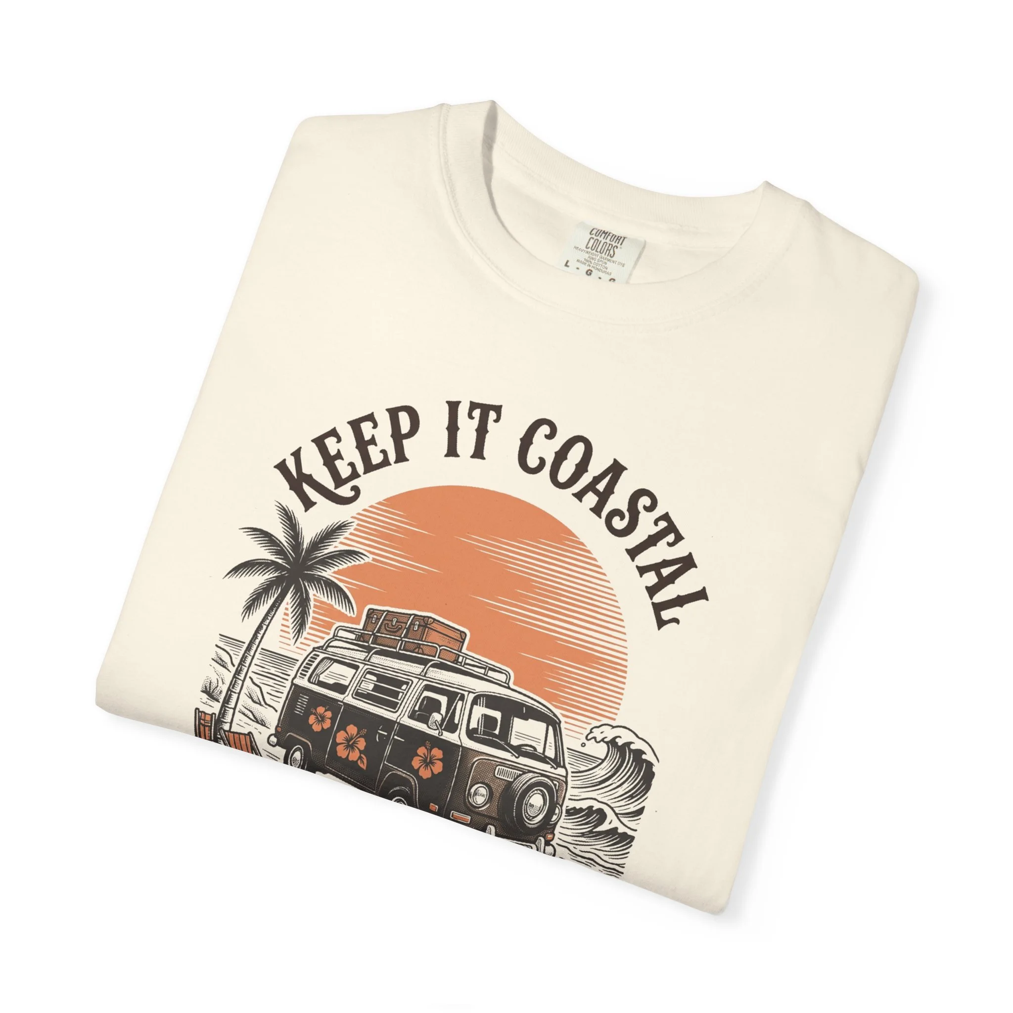 Keep It Coastal Surf T-Shirt — Vintage Camper Surf Club Tee - Image 3